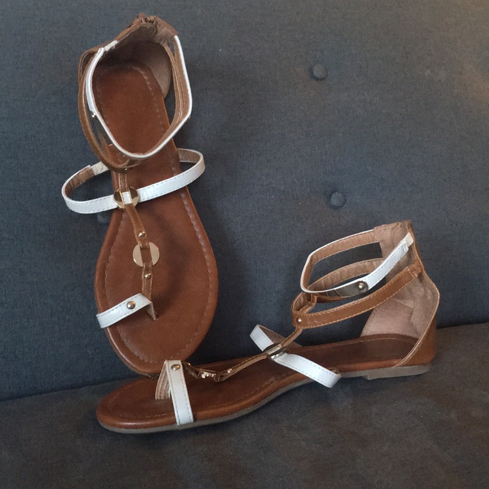 Flats with gold hardware